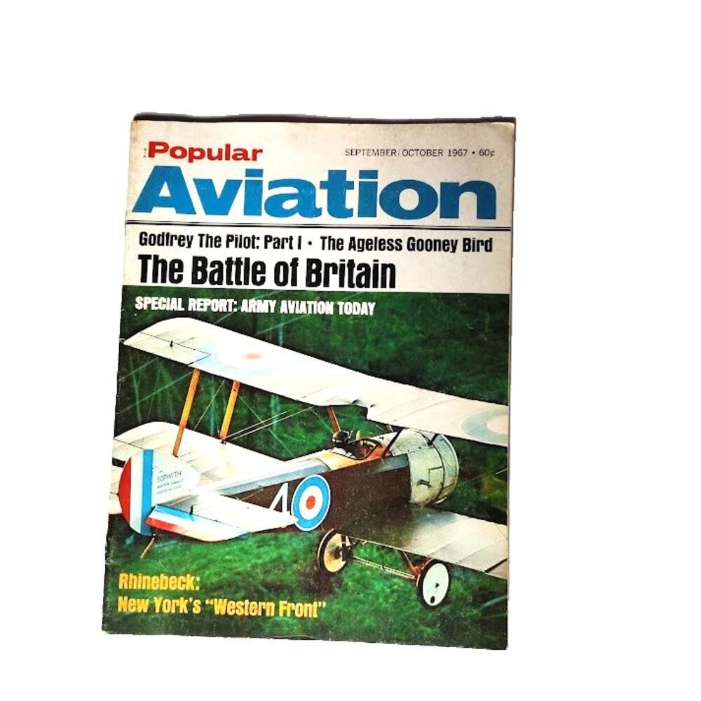 Vtg Popular Aviation Heritage Magazine 1967 Gooney Bird The Battle of Britian